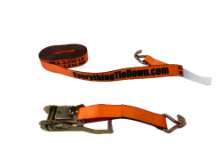 2' x 30' Orange ETD Ratchet assembly  w/ Wire Hooks
