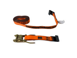 2" x 30' Cargo Ratchet Straps w/ Flat Hooks