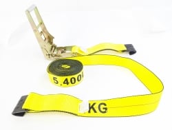 3" X 30' Ratchet Assembly w/ Flat Hooks 5,400 lbs WLL