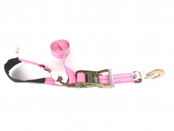 2" x 10' Diamond Weave- Twisted Snap Hook Axle Strap Combo SPECIAL PINK