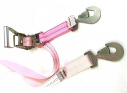 2" x 10' Diamond Weave- Flat Snap Hook Car Hauler Strap SPECIAL PINK