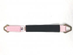 2" x 24" SPECIAL PINK DIAMOND WEAVE Axle Strap with Protective Sleeve