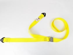 2"x8' Cam Buckle Cargo Strap Assembly w/ Bolt Plates Electric Car Battery Straps