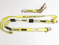 Big Yellow Swivel J Ratchet Wheel Strap, HD Ratchet