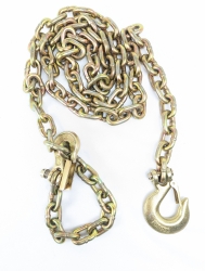 1/2 inch x 10 ft grade 70 Binder Chain Safety Grab and Safety Slip Hook 11,300 lb WLL