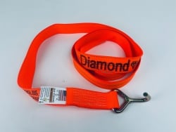 2" x 8' DIAMOND WEAVE Strap with Miller hook (color options) Wheel Lift Strap
