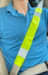 Hi-Viz Seatbelt Cover- Velcro quick fastening- for standard seatbelts