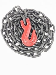 3/8 x 10 ft G80 Chain with ONE grab Hook and BLANK END