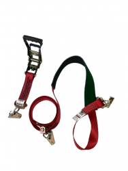 Ultimate v3 Horizontal E-Track Wheel Strap- with 3 Low Pro Idlers