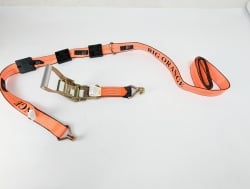 12 FT Frankenstein Ratchet Strap Big Orange 12' Double J Wheel Strap  HD Tecnic Ratchet