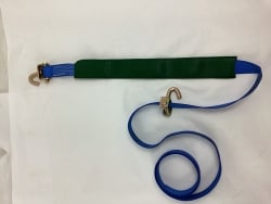 10 FT Diamond Weave Swivel-J Wheel Strap-Low Profile Grips Replacement-BLUE