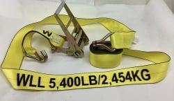 4" x 30' Ratchet Assembly with Wire Hook