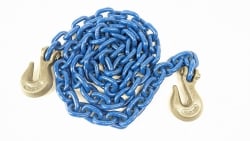 1/2" x 10' G100 15,000 Blue Chains with Grab Hooks