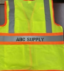 Add Your Company Name to your Vest (vest included)