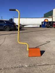 Orange Wheel Chocks with Handle