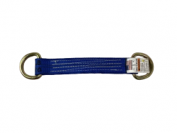 2"x14" Dogbone with D Rings Blue Diamond Weave