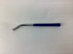 18" Chrome Tie-Down Bar with Rubber Grip - for Car Hauling.