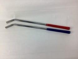 34" Chrome Tie-Down Bar with Rubber Grip - for Car Hauling.