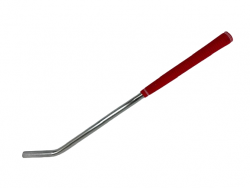 24" Chrome Tie-Down Bar for Car Haulers with Grip Sleeves