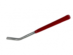 18" Chrome Tie-Down Bar for Car Haulers with Grip Sleeves