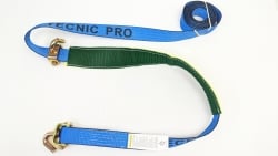 12 FT Neon Blue TECNIC PRO WEB SHORT Swivel J Hook Low Profile sleeve