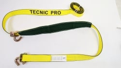 12 FT YELLOW TECNIC PRO WEB SHORT Swivel J Hook Low Profile sleeve