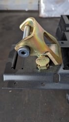 E-Track Wheel Chock with Strap Bolt - can be used as Idler for all E-track