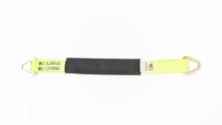 24 inch Hi Viz  Diamond Weave Axle Strap with Steel Delta Ring Ends