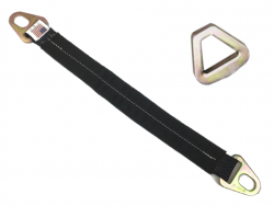Premium Diamond Weave Delta Ring Hardware Axle Strap- HD- Triple Ply with Sleeve - Length and Color Options