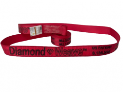 14 FT Naked Diamond Weave Wheel strap RED