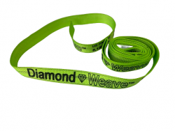 14 FT Naked Diamond Weave Wheel strap Hi-Viz Green