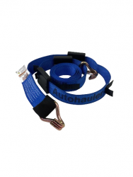 14FT Diamond Weave REWH Wheel Strap-with Rubber Cleats-Blue