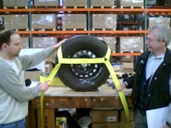 Double Ratchet Side Mount Tire Strap