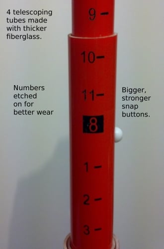 20' Height Measuring Stick W/ 4' Arm ( Heavy Duty )