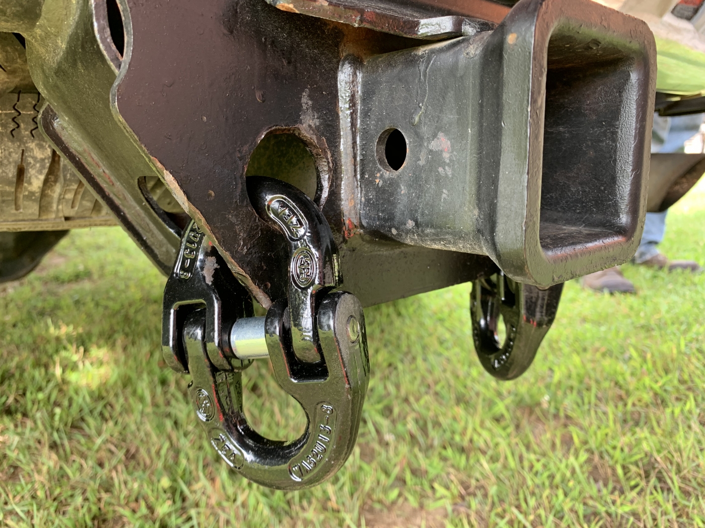 2 Pack of 1/2" G80 Black Hammerlock Coupling Link Kits for Heavy Duty Truck Safety Chain Towing Hitch and USPS Priority Shipping Included!